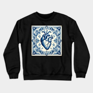 Dutch Tile: The Heart No.1 Crewneck Sweatshirt